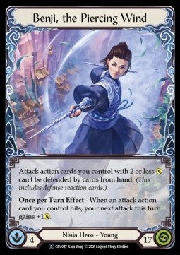 Benji, the Piercing Wind (Rainbow Foil) - Crucible of War - Unlimited (Rare) [CRU-U-CRU047]