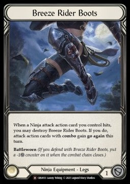 Breeze Rider Boots (Rainbow Foil) - Crucible of War - Unlimited (Majestic) [CRU-U-CRU053]