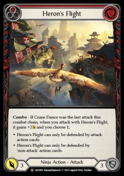 Heron's Flight (Rainbow Foil) - Crucible of War - Unlimited (Majestic) [CRU-U-CRU056]