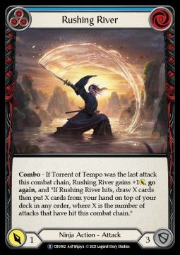 Rushing River (Blue) (Rainbow Foil) - Crucible of War - Unlimited (Rare) [CRU-U-CRU062]