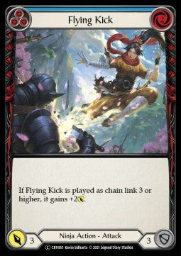 Flying Kick (Blue) (Normal) - Crucible of War - Unlimited (Common) [CRU-U-CRU065]