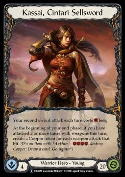 Kassai, Cintari Sellsword (Normal) - Crucible of War - Unlimited (Rare) [CRU-U-CRU077]