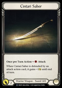 Cintari Saber (Normal) - Crucible of War - Unlimited (Rare) [CRU-U-CRU079]