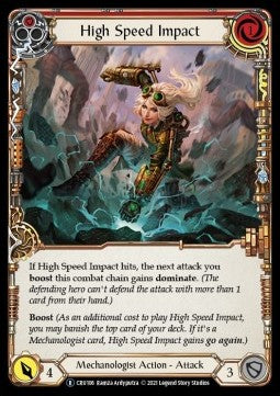 High Speed Impact (Red) (Rainbow Foil) - Crucible of War - Unlimited (Rare) [CRU-U-CRU106]