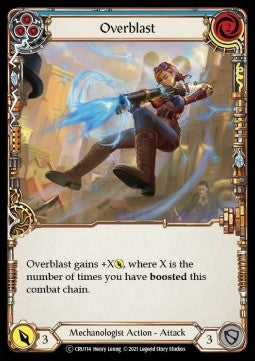 Overblast (Blue) (Normal) - Crucible of War - Unlimited (Common) [CRU-U-CRU114]