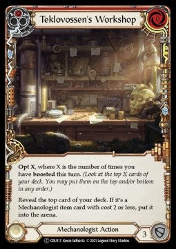 Teklovossen's Workshop (Red) (Normal) - Crucible of War - Unlimited (Common) [CRU-U-CRU115]