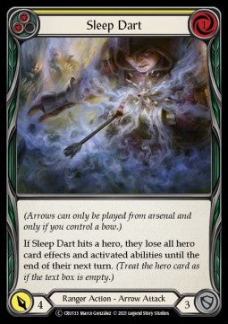 Sleep Dart (Yellow) (Normal) - Crucible of War - Unlimited (Common) [CRU-U-CRU133]