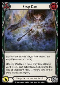 Sleep Dart (Blue) (Rainbow Foil) - Crucible of War - Unlimited (Common) [CRU-U-CRU134]