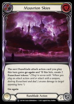 Mauvrion Skies (Yellow) (Normal) - Crucible of War - Unlimited (Rare) [CRU-U-CRU146]