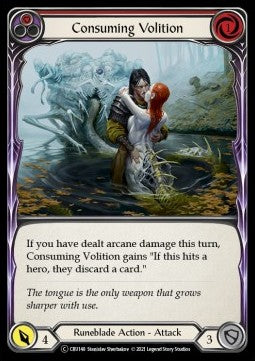 Consuming Volition (Red) (Normal) - Crucible of War - Unlimited (Common) [CRU-U-CRU148]