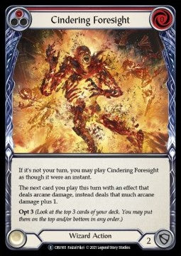 Cindering Foresight (Red) (Normal) - Crucible of War - Unlimited (Rare) [CRU-U-CRU165]