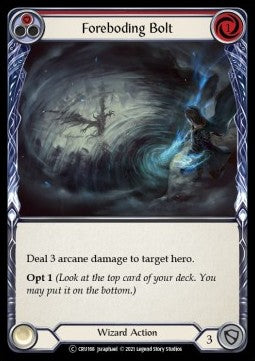 Foreboding Bolt (Red) (Rainbow Foil) - Crucible of War - Unlimited (Common) [CRU-U-CRU168]
