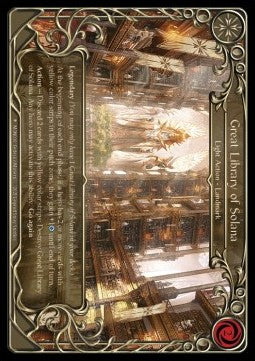 Great Library of Solana (Cold Foil) - Monarch - First (Fabled) [MON-F-MON000]
