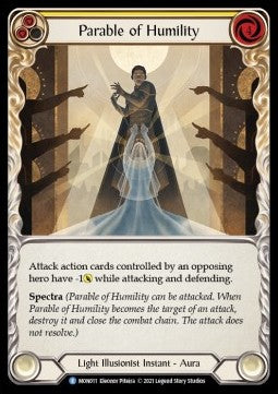 Parable of Humility (Normal) - Monarch - First (Rare) [MON-F-MON011]