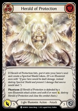 Herald of Protection (Blue) (Normal) - Monarch - First (Common) [MON-F-MON016]