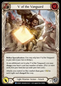 V of the Vanguard (Rainbow Foil) - Monarch - First (Rare) [MON-F-MON035]