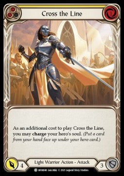 Cross the Line (Yellow) (Normal) - Monarch - First (Common) [MON-F-MON046]