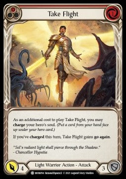 Take Flight (Red) (Rainbow Foil) - Monarch - First (Common) [MON-F-MON054]
