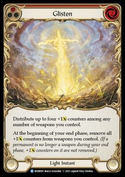 Glisten (Red) (Rainbow Foil) - Monarch - First (Rare) [MON-F-MON069]