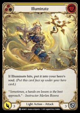 Illuminate (Yellow) (Rainbow Foil) - Monarch - First (Common) [MON-F-MON073]