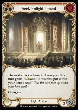 Seek Enlightenment (Red) (Rainbow Foil) - Monarch - First (Common) [MON-F-MON081]