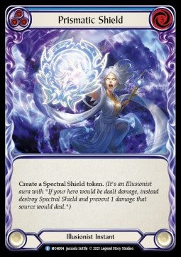 Prismatic Shield (Blue) (Rainbow Foil) - Monarch - First (Rare) [MON-F-MON094]