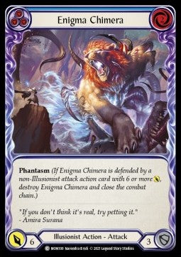 Enigma Chimera (Blue) (Rainbow Foil) - Monarch - First (Common) [MON-F-MON100]