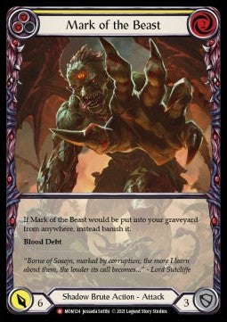 Mark of the Beast (Extended Art Rainbow Foil) - Monarch - First (Majestic) [MON-F-MON124]