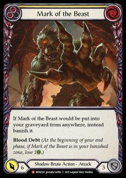 Mark of the Beast (Rainbow Foil) - Monarch - First (Majestic) [MON-F-MON124]