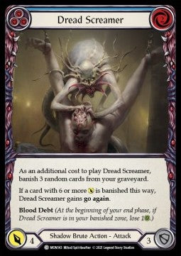 Dread Screamer (Blue) (Rainbow Foil) - Monarch - First (Common) [MON-F-MON143]