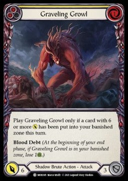 Graveling Growl (Yellow) (Normal) - Monarch - First (Common) [MON-F-MON145]