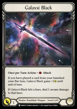 Galaxxi Black (Cold Foil) - Monarch - First (Majestic) [MON-F-MON155]