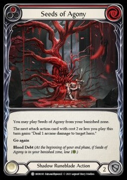 Seeds of Agony (Red) (Rainbow Foil) - Monarch - First (Common) [MON-F-MON183]