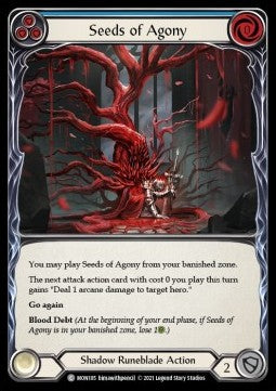 Seeds of Agony (Blue) (Rainbow Foil) - Monarch - First (Common) [MON-F-MON185]