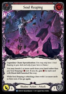 Soul Reaping (Rainbow Foil) - Monarch - First (Rare) [MON-F-MON199]