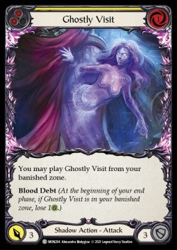 Ghostly Visit (Yellow) (Rainbow Foil) - Monarch - First (Common) [MON-F-MON204]