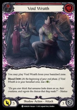 Void Wraith (Red) (Rainbow Foil) - Monarch - First (Common) [MON-F-MON209]