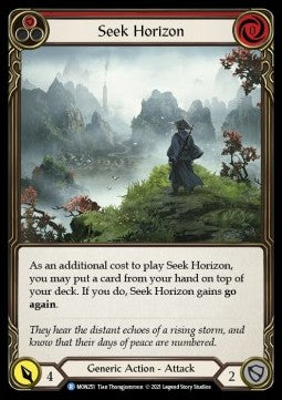 Seek Horizon (Red) (Normal) - Monarch - First (Rare) [MON-F-MON251]