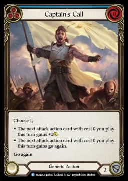 Captain's Call (Blue) (Rainbow Foil) - Monarch - First (Rare) [MON-F-MON262]