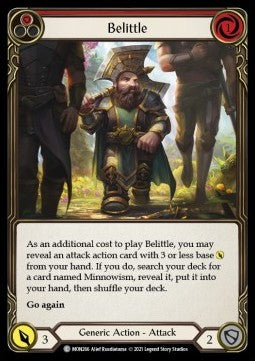 Belittle (Red) (Rainbow Foil) - Monarch - First (Common) [MON-F-MON266]