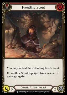Frontline Scout (Red) (Rainbow Foil) - Monarch - First (Common) [MON-F-MON272]