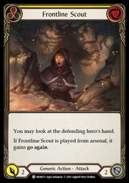 Frontline Scout (Yellow) (Rainbow Foil) - Monarch - First (Common) [MON-F-MON273]