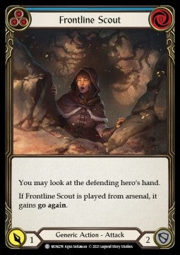Frontline Scout (Blue) (Rainbow Foil) - Monarch - First (Common) [MON-F-MON274]