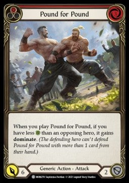 Pound for Pound (Red) (Normal) - Monarch - First (Common) [MON-F-MON278]