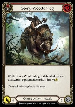 Stony Wootonhog (Red) (Normal) - Monarch - First (Common) [MON-F-MON284]