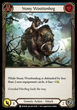 Stony Wootonhog (Blue) (Normal) - Monarch - First (Common) [MON-F-MON286]