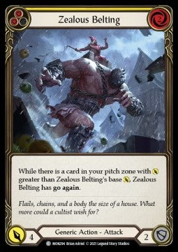 Zealous Belting (Yellow) (Normal) - Monarch - First (Common) [MON-F-MON294]