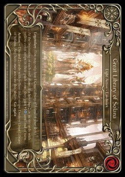 Great Library of Solana (Rainbow Foil) - Monarch - Unlimited (Fabled) [MON-U-MON000]