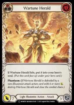Wartune Herald (Red) (Rainbow Foil) - Monarch - Unlimited (Common) [MON-U-MON026]