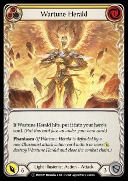 Wartune Herald (Yellow) (Rainbow Foil) - Monarch - Unlimited (Common) [MON-U-MON027]